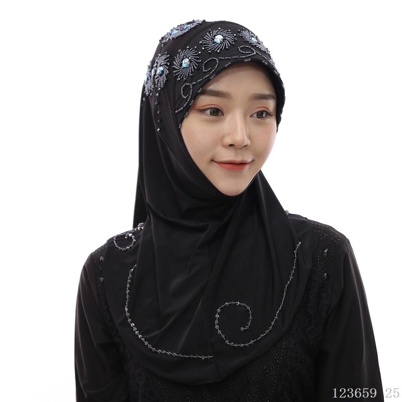 Muslim Headscarf Factory - OEM/ODM Dropshipping Spot Wholesale OEM Handmade Beaded Costumes