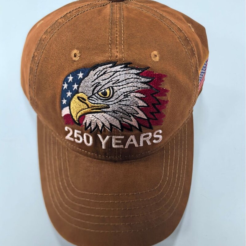 USA Baseball Cap Factory - OEM/ODM High Quality Embroidery Eagle 250th Anniversary Cotton Printed