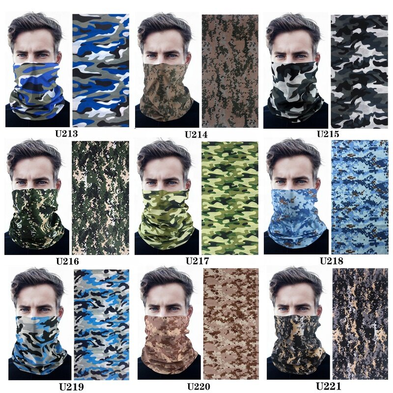 Tubular Bandana Factory - OEM/ODM Low Price Camouflage Skull Seamless Tactical Hiking Neck