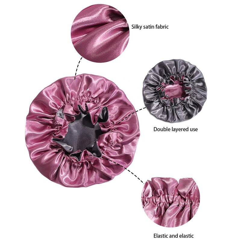 Satin Bonnet Sets Manufacturer - OEM/ODM Wholesale Multiple Color Reversible Mommy and Me