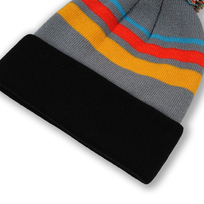 Striped Beanie Factory - OEM/ODM Autumn Winter Fashion Men Women Multi-Color Embroidered