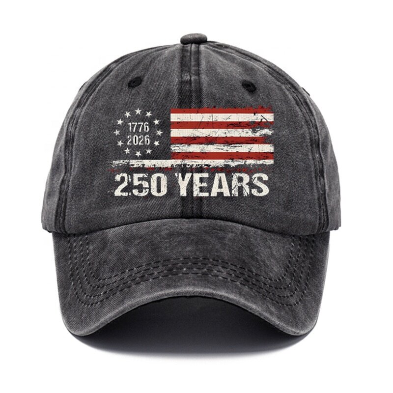USA 250th Anniversary Cap Factory - OEM/ODM Hot Sell Vintage Print Patriotic Adjustable America