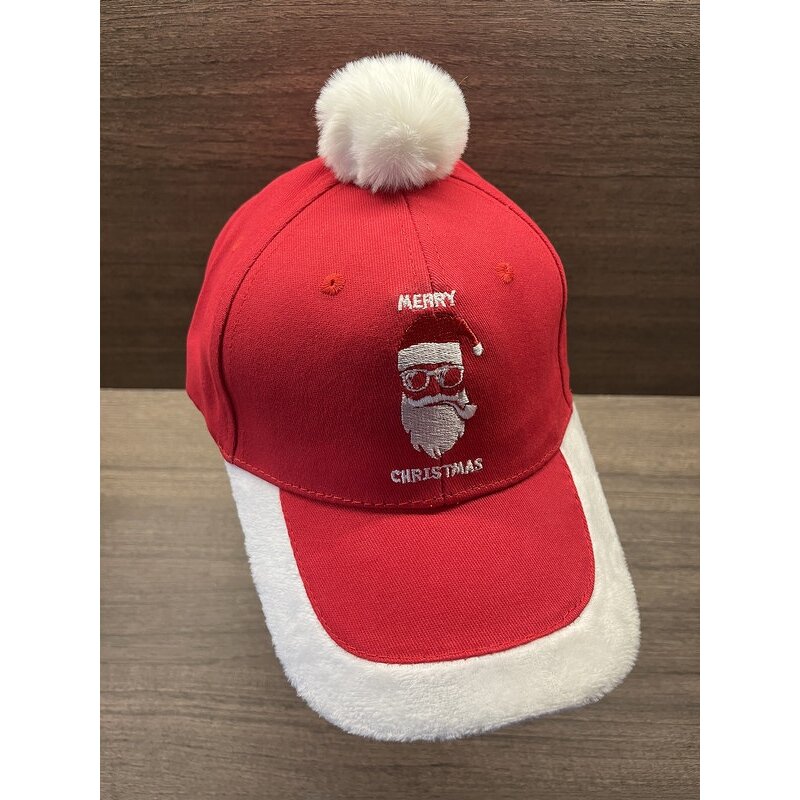 Christmas Baseball Cap Manufacturer - OEM/ODM 2022 Newest 6 Panel Embroidery New Year Red & White