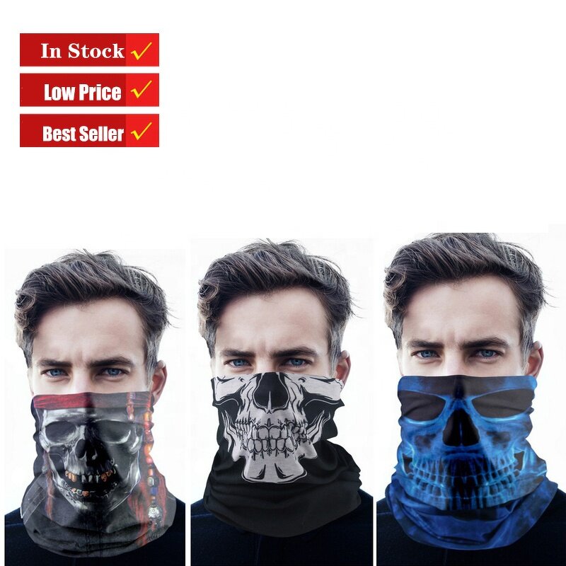Tactical Bandana Manufacturer - OEM/ODM Low Price Custom Skull Seamless Tubular Hiking Neck