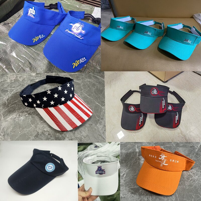 Visor Cap Manufacturer - OEM/ODM Fashion Custom Printed Outdoor Lightweight Breathable Holes