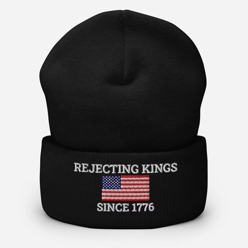 USA Flag Beanie Manufacturer - OEM/ODM Wholesale Cheap REJECTING KINGS 1776 Unisex Y2K Acrylic