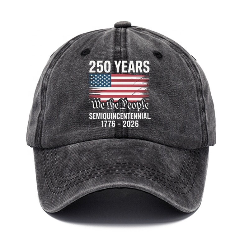USA 250th Anniversary Cap Factory - OEM/ODM Hot Sell Vintage Print Patriotic Adjustable America