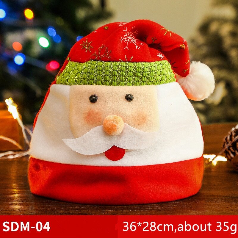 Christmas Hat Factory - OEM/ODM 2022 New Xmas Santa Claus Reindeer Snowman Deer with Pom