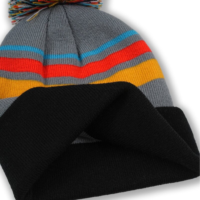 Striped Beanie Factory - OEM/ODM Autumn Winter Fashion Men Women Multi-Color Embroidered