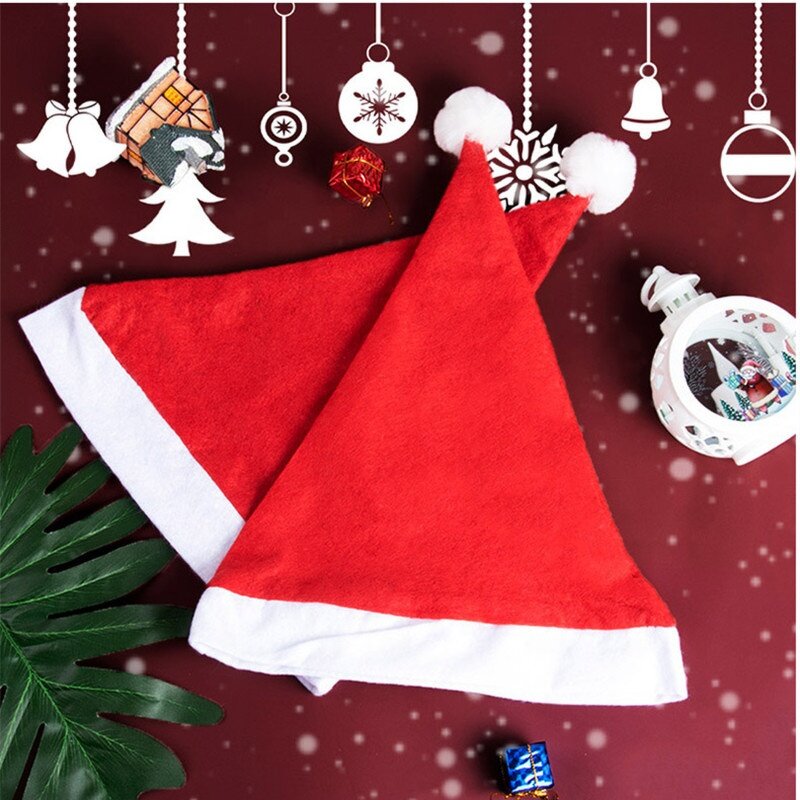 Santa Claus Hat Factory - OEM/ODM Low Price Red & White Soft Plush for Adults Children Xmas
