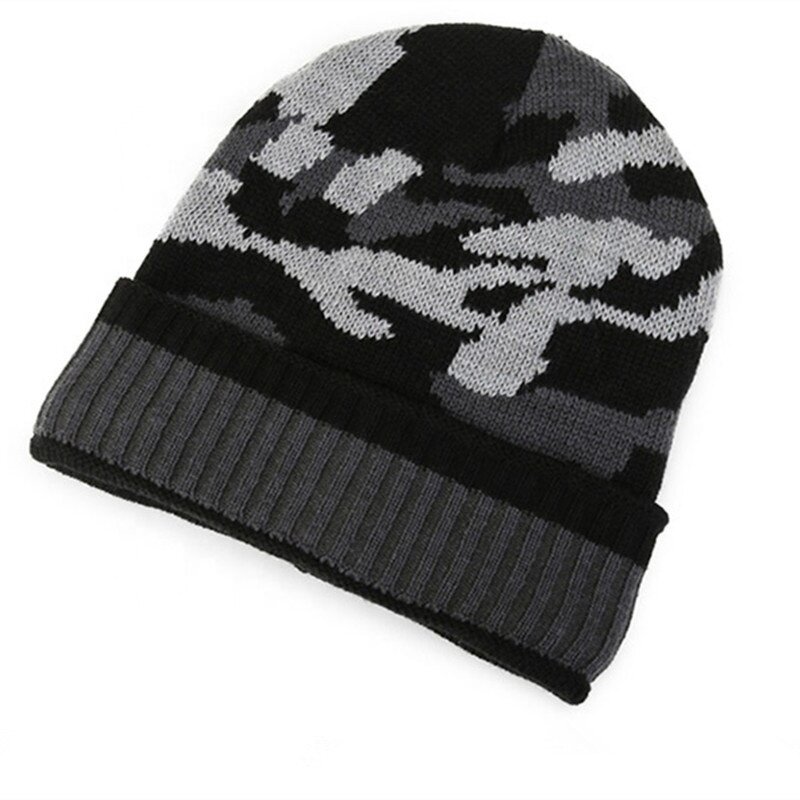 Camouflage Beanie Manufacturer - OEM/ODM Custom Winter Designer Soft Thickened Fleece Lined