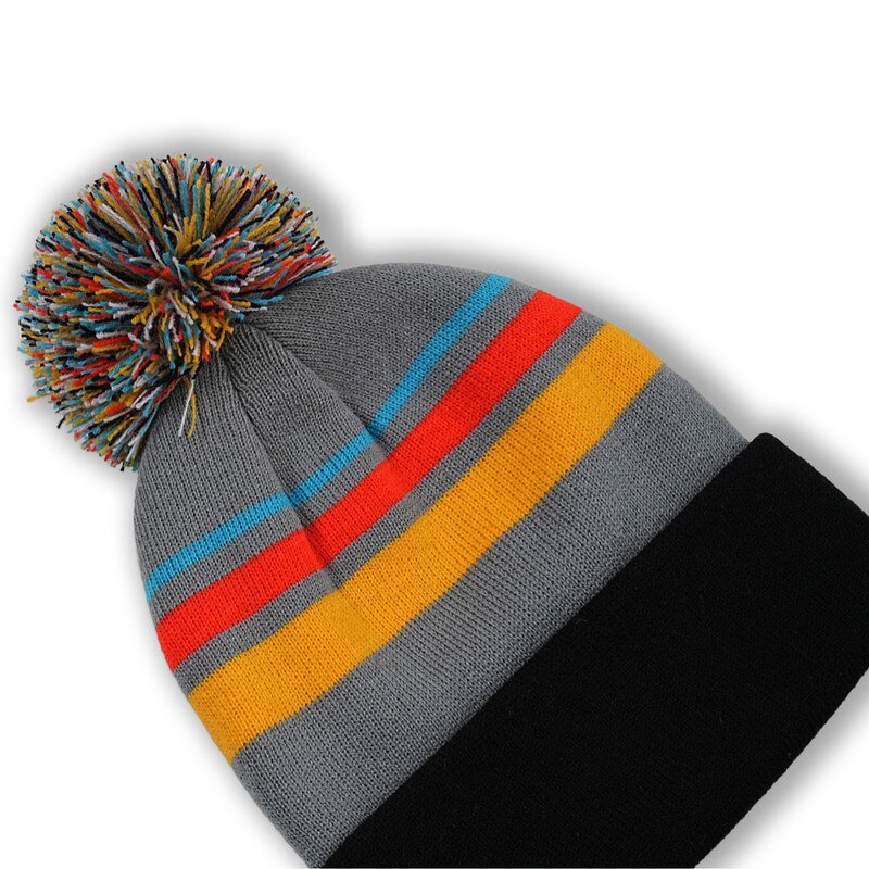 Striped Beanie Factory - OEM/ODM Autumn Winter Fashion Men Women Multi-Color Embroidered