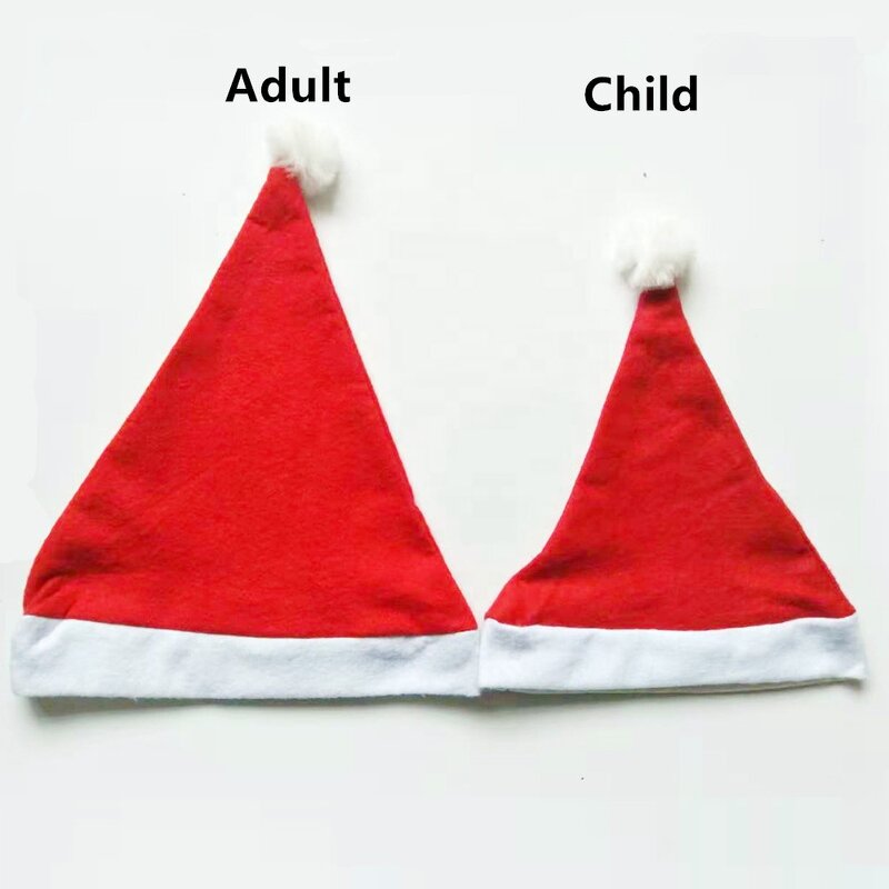 Santa Claus Hat Factory - OEM/ODM Low Price Red & White Soft Plush for Adults Children Xmas