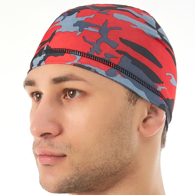 Sport Skull Cap Manufacturer - OEM/ODM Cheap Custom Summer Sunscreen Solid Color Camo Cycling
