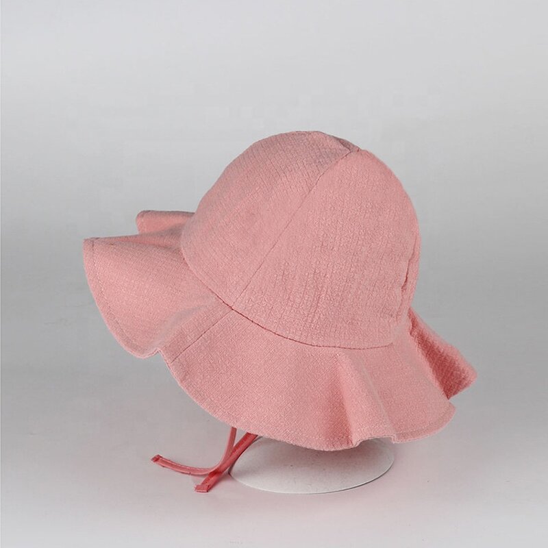Sun Bucket Hats Manufacturer - OEM/ODM Blank Soft Cotton Adjustable Wide Brim for Toddler