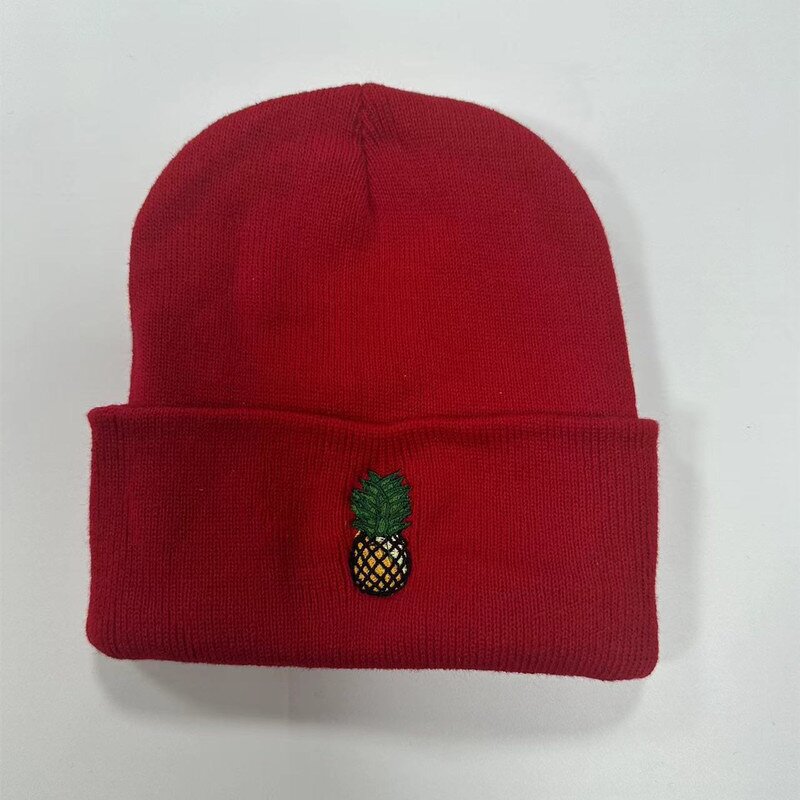 Pineapple Beanie Manufacturer - OEM/ODM Factory Price Custom Embroidery Fruit Design Winter