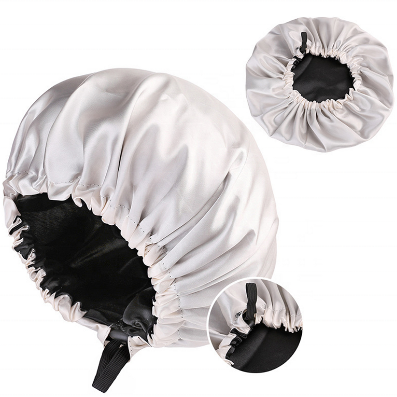 Silk Satin Bonnet Factory - OEM/ODM Custom Adjustable Reversible Women Sleeping Cap