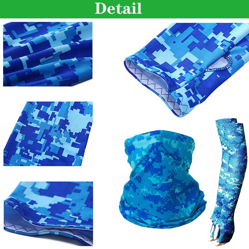 Sun Protection Set Factory - OEM/ODM 2024 Custom Outdoor Ice Silk Head Neck and Arm Sleeves