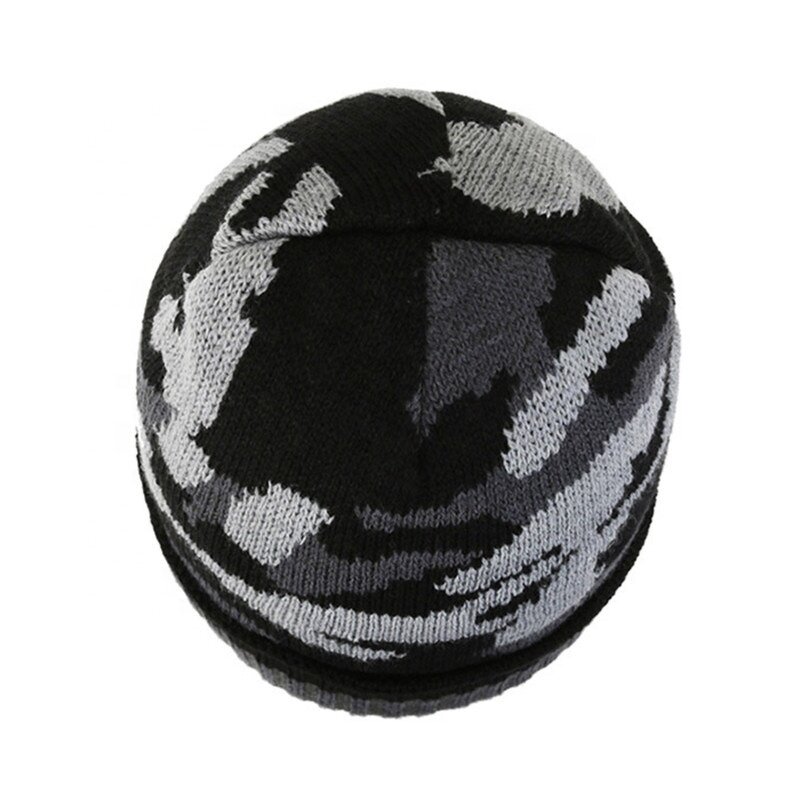 Camouflage Beanie Manufacturer - OEM/ODM Custom Winter Designer Soft Thickened Fleece Lined