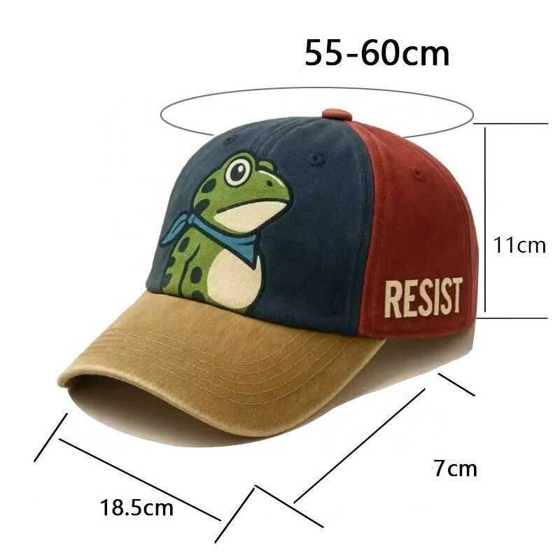 Vintage Baseball Cap Manufacturer - OEM/ODM Popular 12 Design 6 Panel Multi-color Tone Adjustable