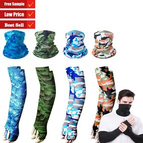 Sun Protection Set Factory - OEM/ODM 2024 Custom Outdoor Ice Silk Head Neck and Arm Sleeves