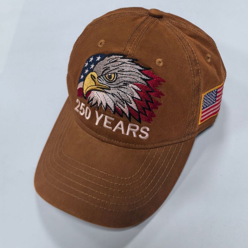USA Baseball Cap Factory - OEM/ODM High Quality Embroidery Eagle 250th Anniversary Cotton Printed