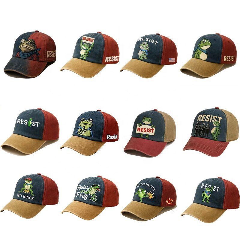 Vintage Baseball Cap Manufacturer - OEM/ODM Popular 12 Design 6 Panel Multi-color Tone Adjustable