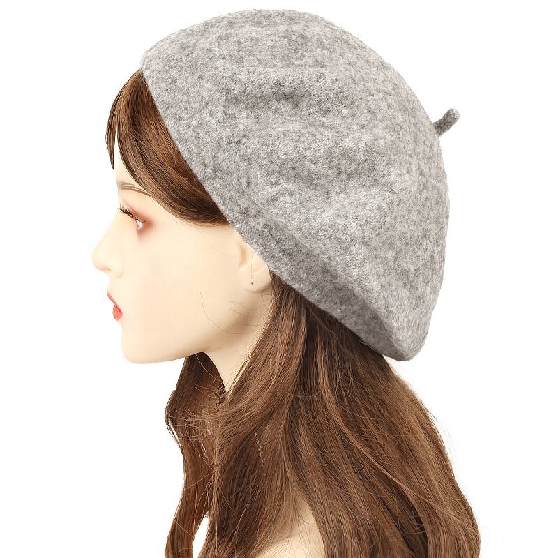 Designer Berets Manufacturer - OEM/ODM Wholesale Cheap Custom Wool Solid Color Autumn Warm