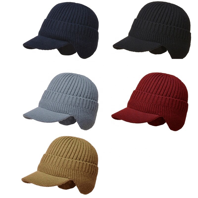 Winter Beanie Hat Manufacturer - OEM/ODM 2022 Popular Custom Acrylic Fluffy with Earmuffs