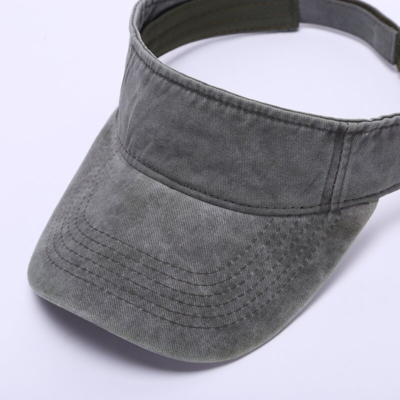 Tennis Cap Manufacturer - OEM/ODM Embroidered Empty Top Web Celebrity Topless Visor Spring