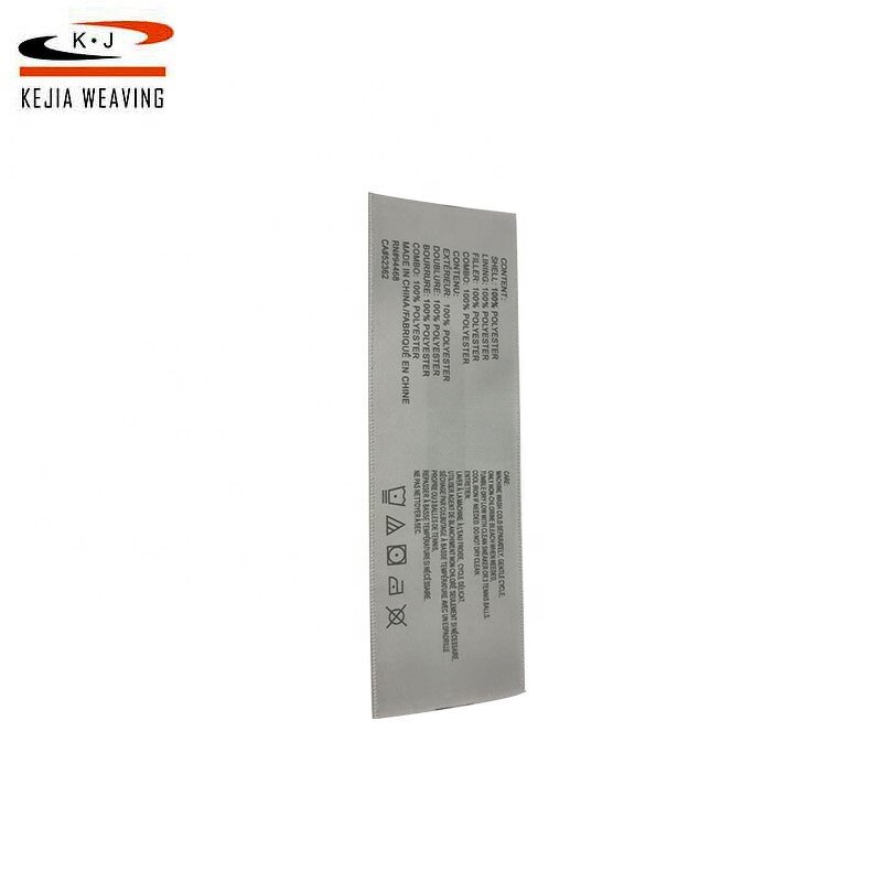 Woven Care Label Manufacturer - OEM/ODM High Quality Brand Label for Jeans Clothing Neck