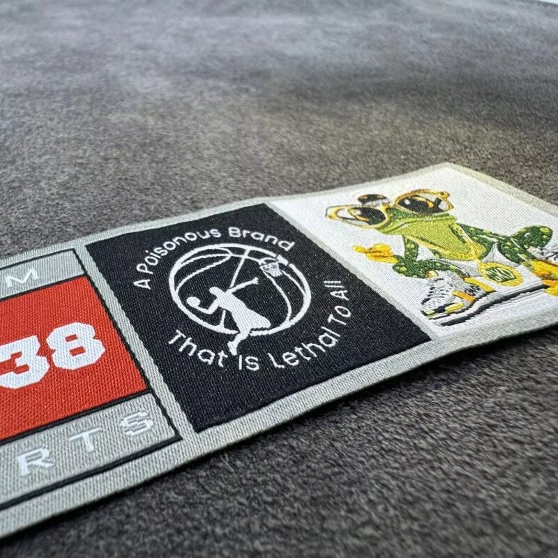 Recycled Woven Labels Factory - OEM/ODM No Moq Custom Straight Cut Centerfold