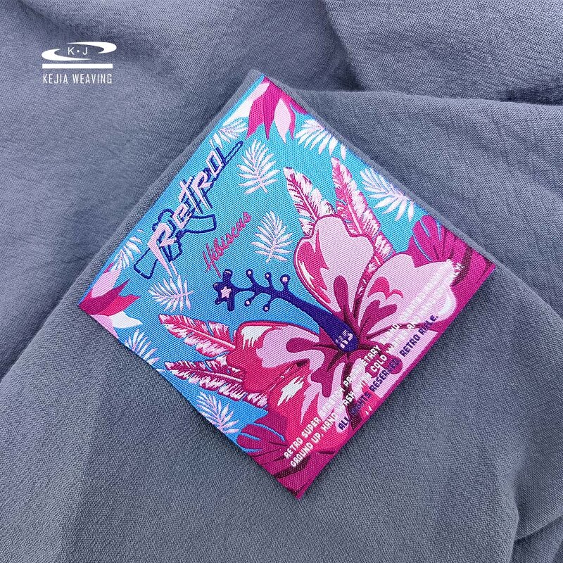 Cotton Polyester Woven Label Factory - OEM/ODM Quality Controlled Heat Cut Custom Embroidery