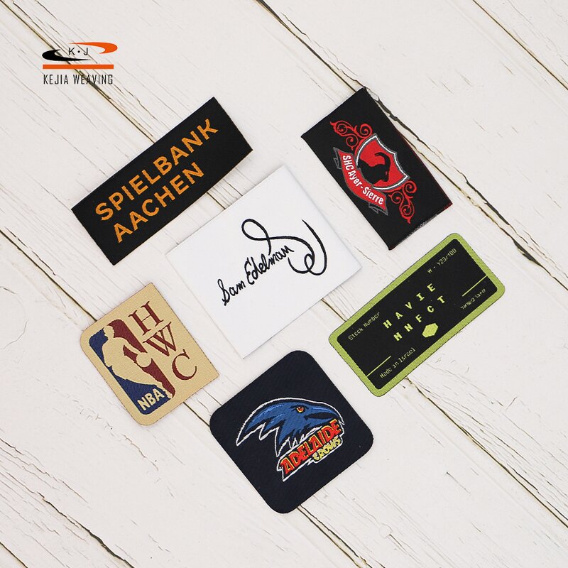 Custom Shape Woven Label Factory - OEM/ODM No Moq Wholesale Damask Garment Tags