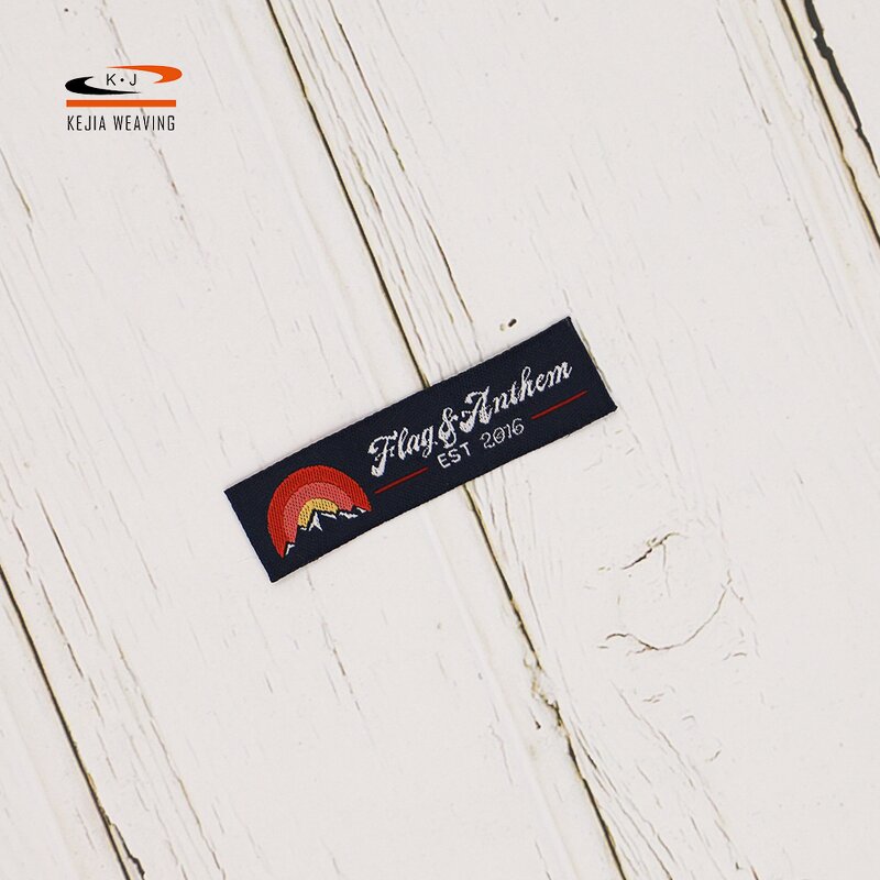 Custom Shape Woven Label Factory - OEM/ODM No Moq Wholesale Damask Garment Tags