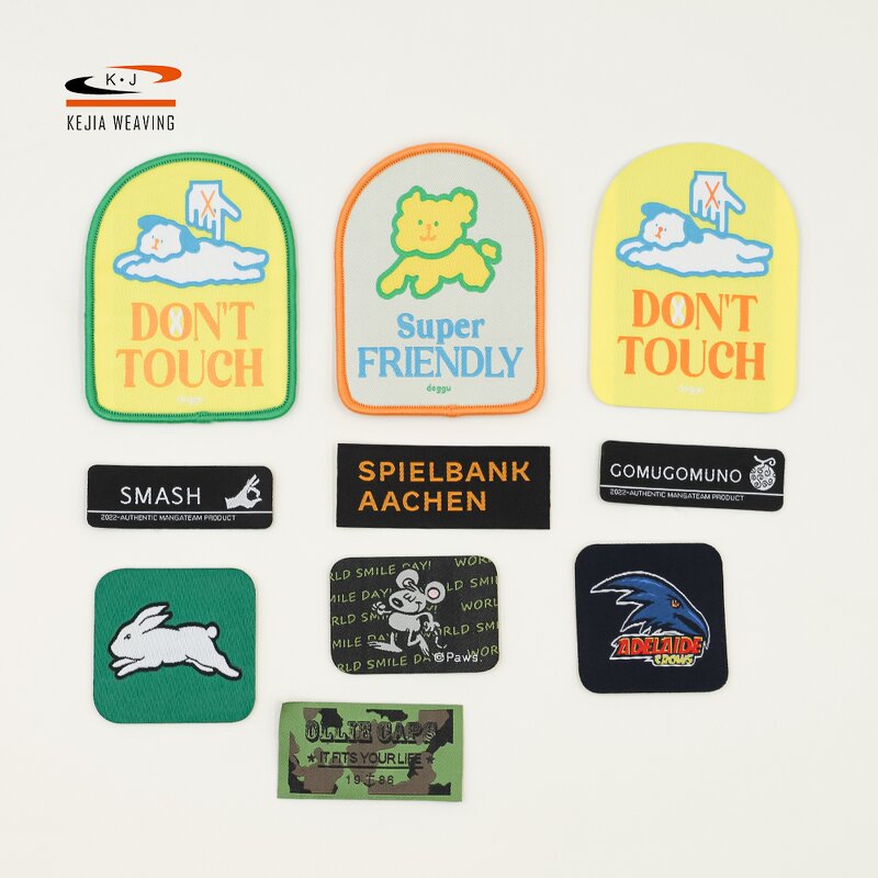 Heat Pressed Woven Label Manufacturer - OEM/ODM No Moq Durable Washable Free Sample