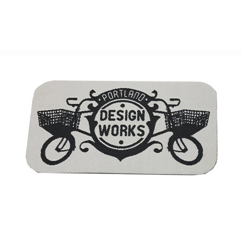Embossed Woven Label Manufacturer - OEM/ODM No Moq Promotional Heat Cut Standard Straight Fold