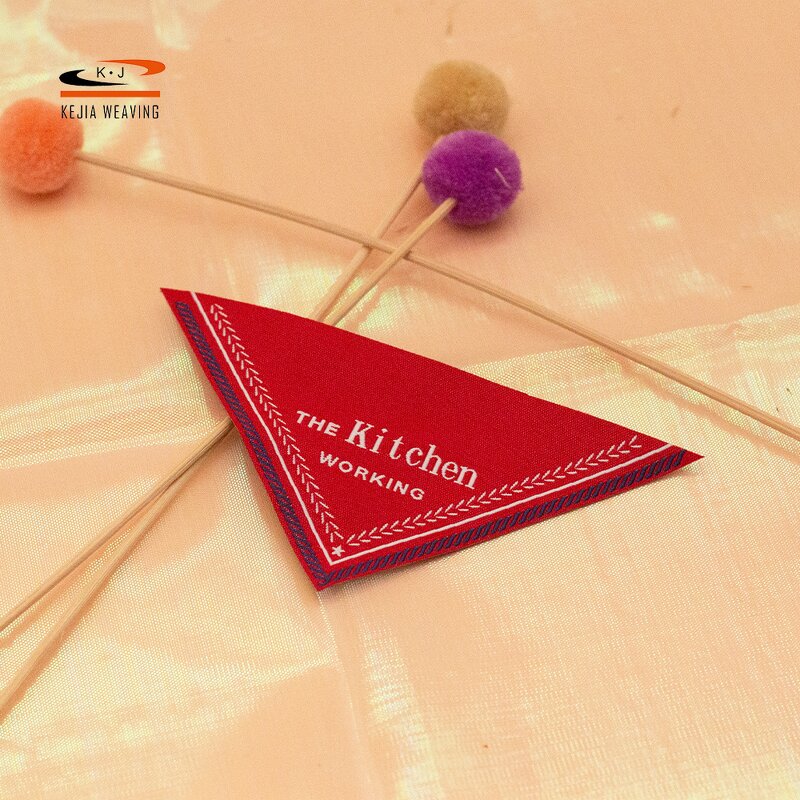 Heat Pressed Woven Label Manufacturer - OEM/ODM No Moq Durable Washable Free Sample
