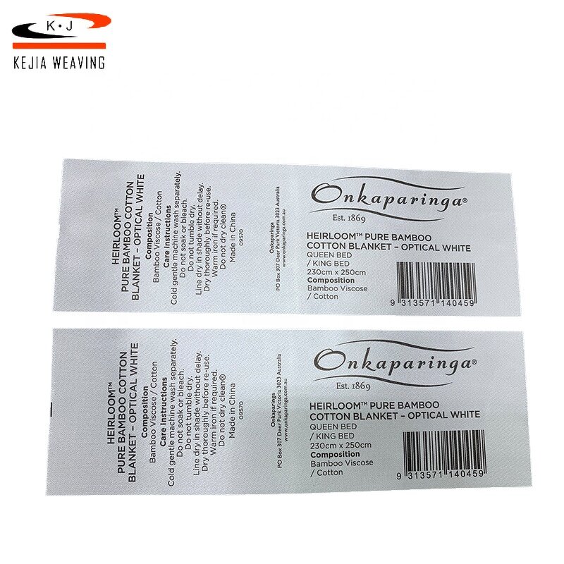 Woven Care Label Manufacturer - OEM/ODM Highly Recommended 100% Cotton Garment Warning