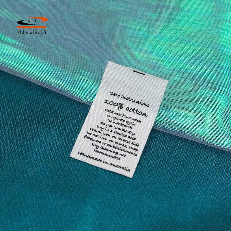 Cotton Label Factory - OEM/ODM No Moq Simple Design Durable Washable Print