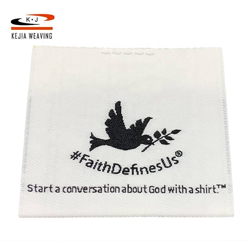 Damask Woven Tag Factory - OEM/ODM Free Sample Clothing Accessories Private Brand Logo