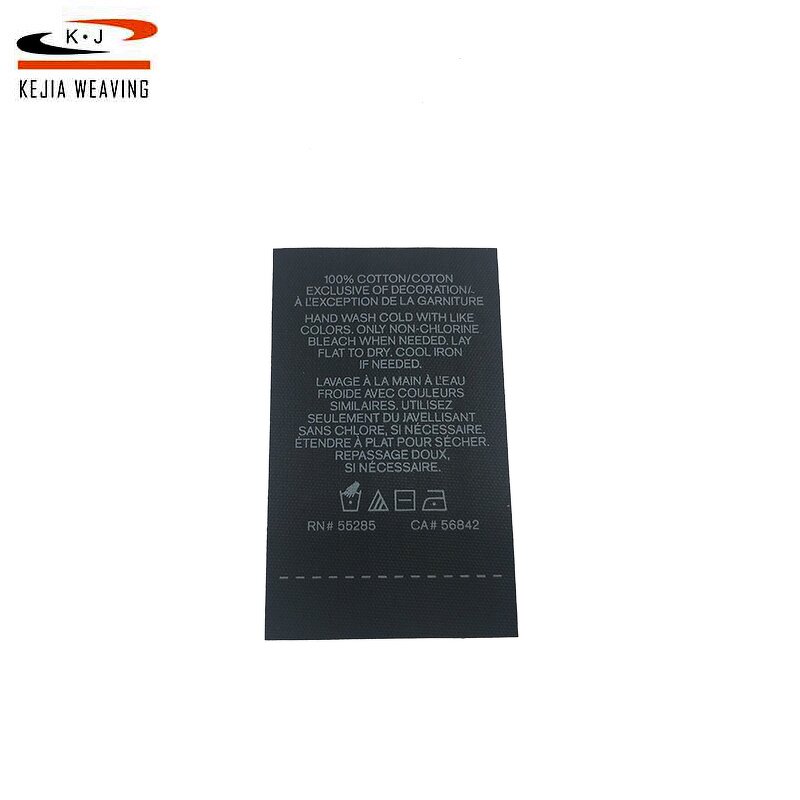 Garment Printing Label Manufacturer - OEM/ODM No Moq Skillful Ultrasonic Cut Double Side