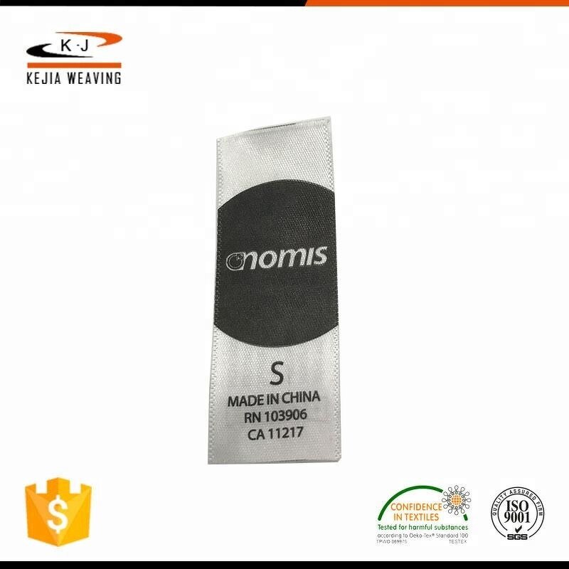 Double Side Printing Label Manufacturer - OEM/ODM Ultrasonic Cut Garment Satin Custom Clothes