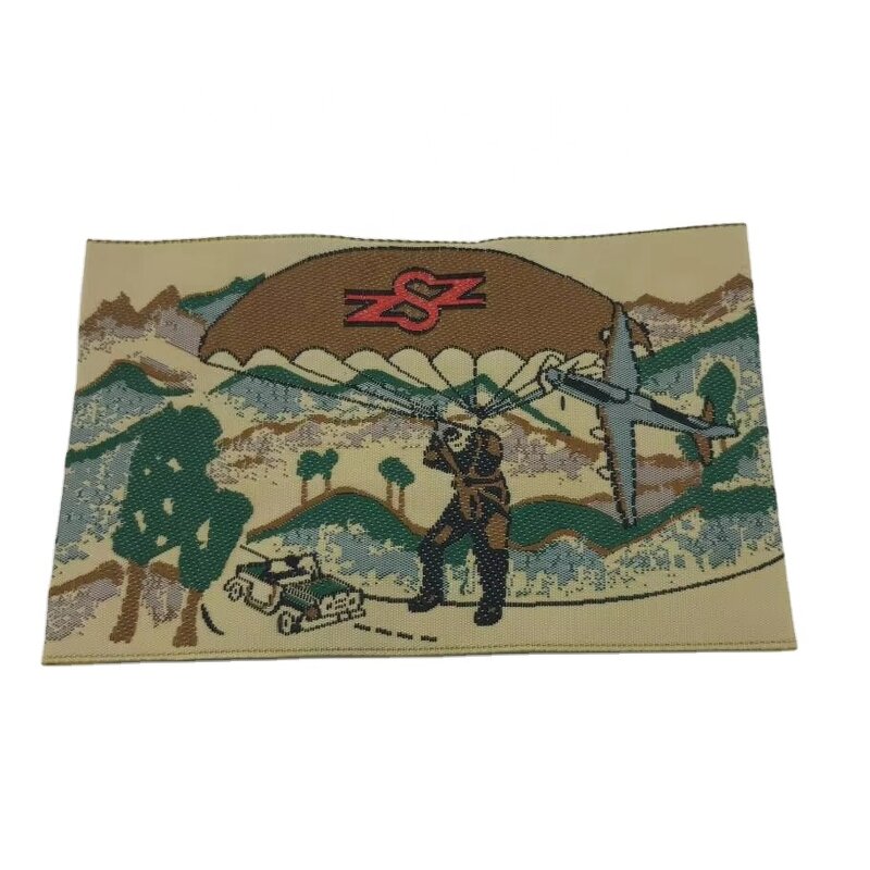 Gold Metallic Woven Label Factory - OEM/ODM No MOQ Custom Brand Logo End Fold Damask