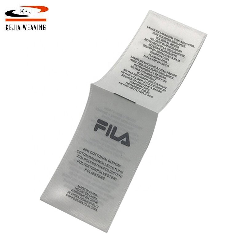 Printed Ribbon Label Factory - OEM/ODM Wholesale Custom logo 100% Polyester Wash Care