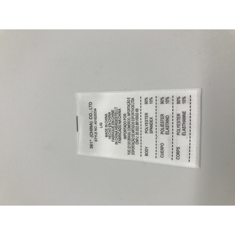 Wash Care Printed Label Factory - OEM/ODM No Moq Custom Clothes Double Sides Satin