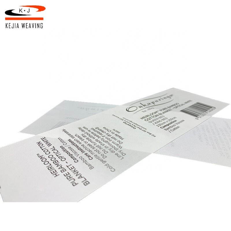 Woven Care Label Manufacturer - OEM/ODM Highly Recommended 100% Cotton Garment Warning