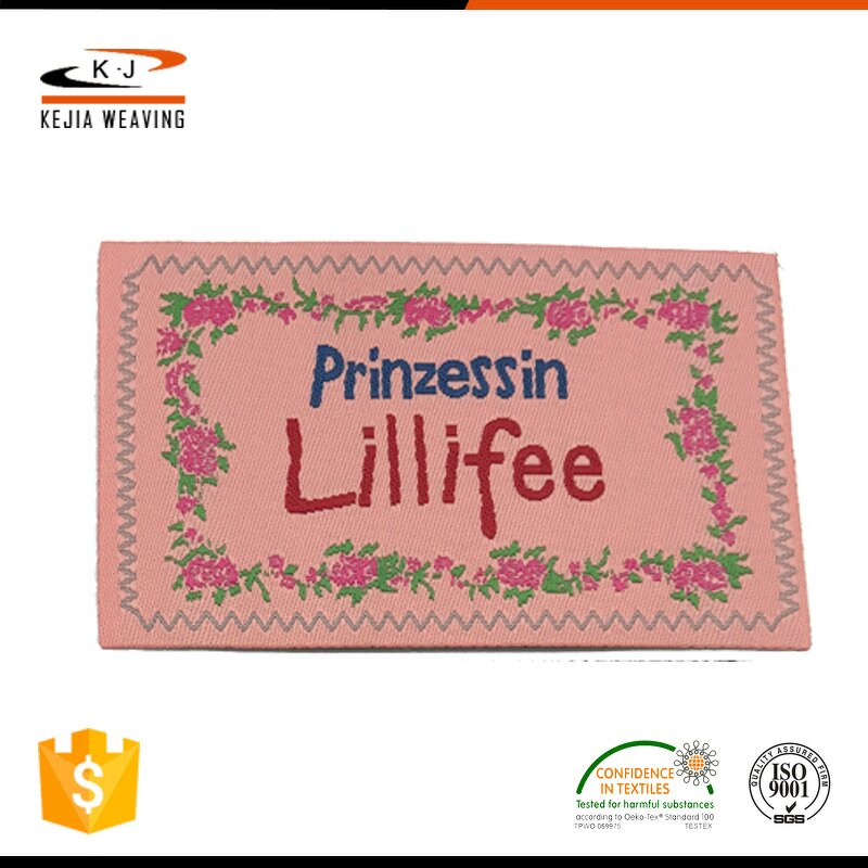 Embossed Woven Label Factory - OEM/ODM No Moq Heat Cut Standard Straight Fold