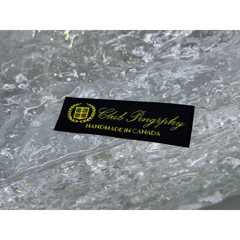 Centerfold Woven Tags Manufacturer - OEM/ODM Free Design Custom Brand Polyester Cotton