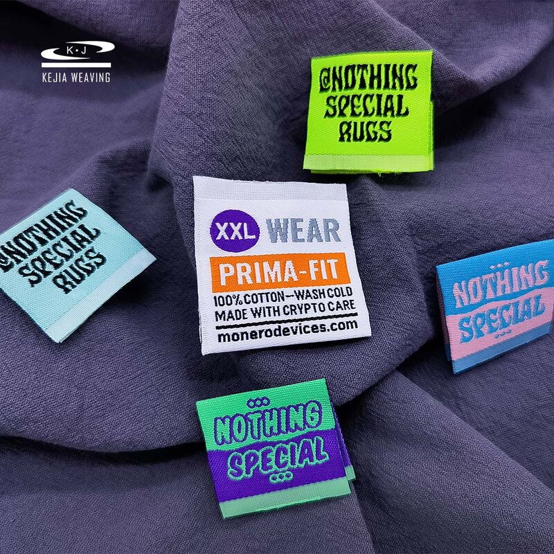 Cotton Polyester Woven Label Factory - OEM/ODM Quality Controlled Heat Cut Custom Embroidery